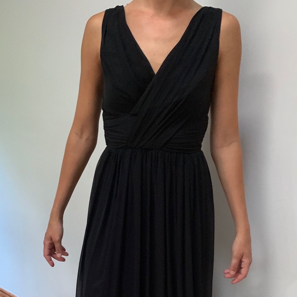 Black Dessy collection formal dress